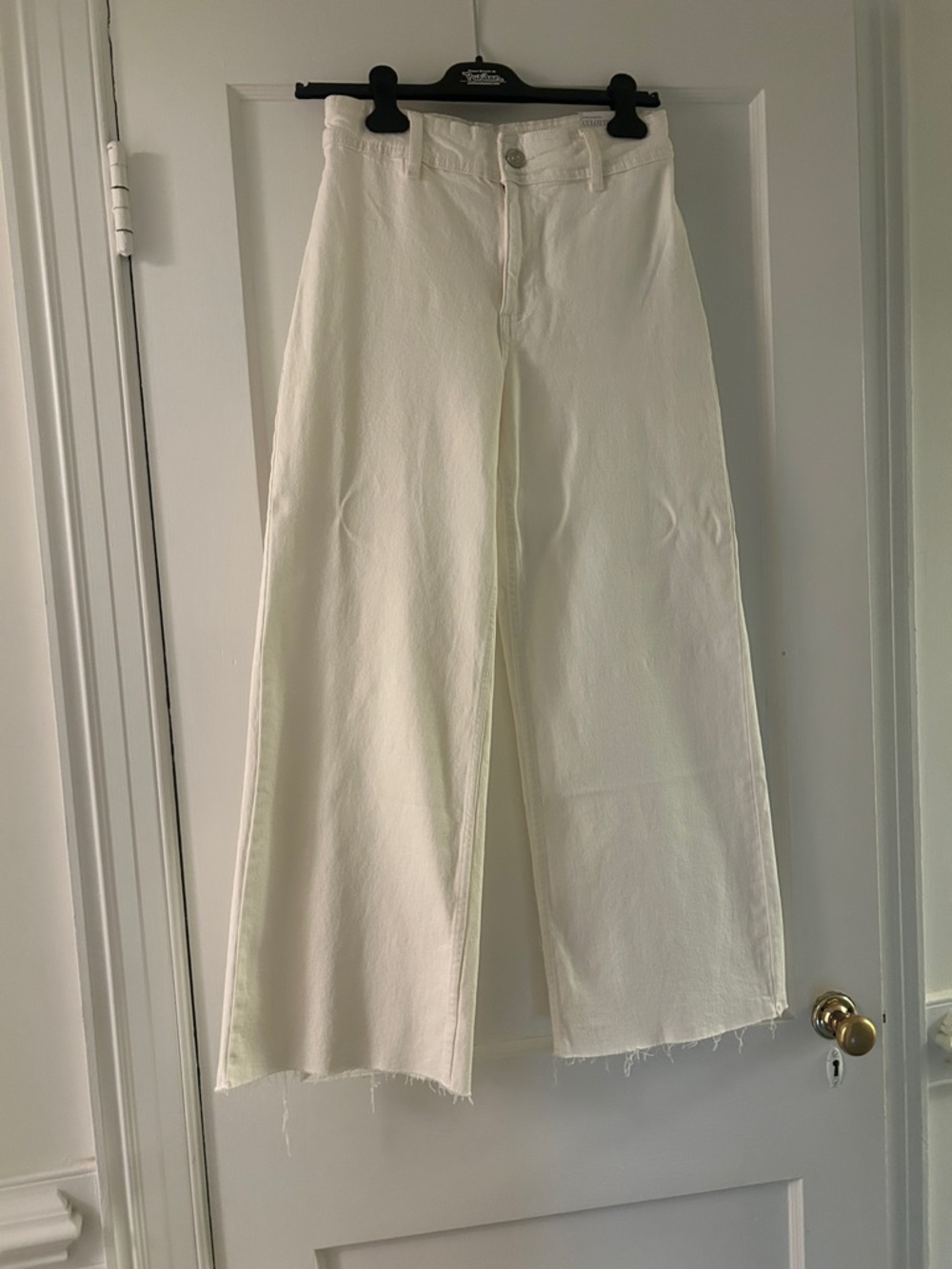 NWT Mango Culotte Wide Leg White Denim Jeans
